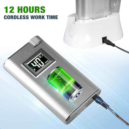 Nail Drill Professional, HoMove 2-in-1 40,000 RPM Cordless Nail Drill Rechargeable, Powerful Efile Nail Drills for Gel Dip Acrylic Nails/ Nail Art Salon/ Home Use