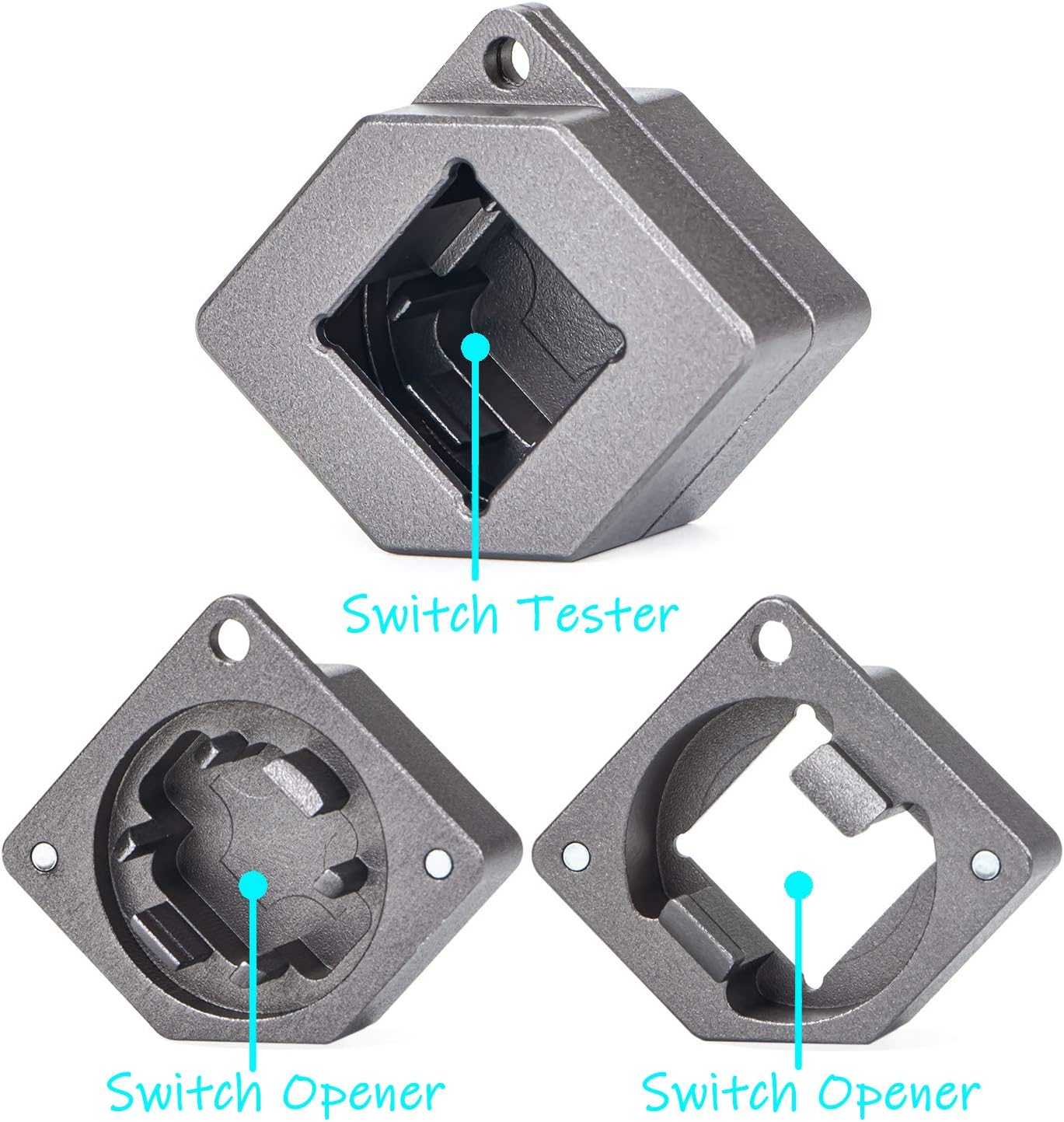 Aluminum Alloy Switch Opener with Keycap Puller for Cherry MX Switches – Black