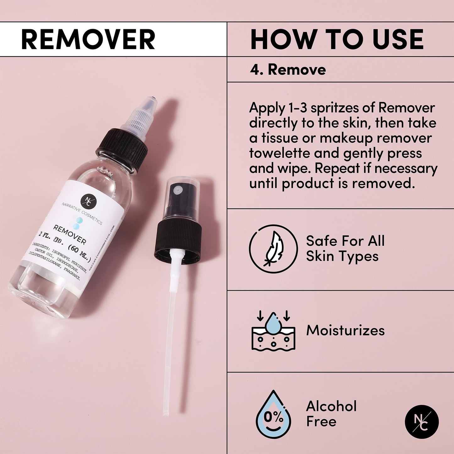 Narrative Cosmetics FX Alcohol-Activated Palette, Activator, and Remover Kit, Professional SFX Makeup Set Multicolor