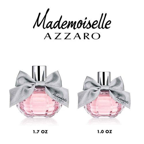 Azzaro Mademoiselle Eau de Toilette - Perfume for Women - Floral & Fruity Women's Fragrance, 1 Fl Oz