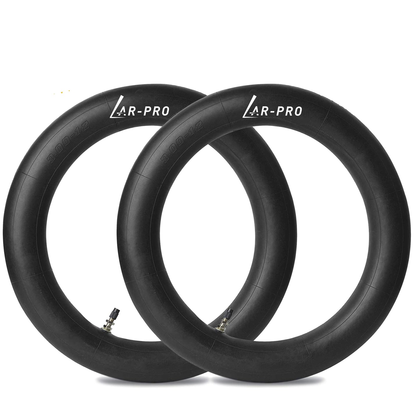 (2-Pack) AR-PRO 3.00/3.50-12" Dirt Bike Inner Tubes with TR4 Valve Stem - 80/200-12 Motocross Bike Tire Replacement Inner Tubes Compatible with Honda CRF50/XR70, Yamaha TTR 90/100, and More