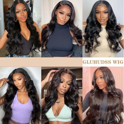 BELIANA 5x5 Hd Lace Closure Glueless Wigs Human Hair Pre Plucked Pre Cut Reay to Wear and Go 100% Raw Human Hair Body Wave Glueless Closure Wig for Women Human Hair Natural Color 20 Inch