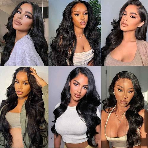 MsSunlight Body Wave Lace Front Wigs Human Hair Pre Plucked 13x6 HD Transparent Lace Front Wigs Human Hair 180% Density Glueless Wigs Human Hair with Baby Hair for Women 24 Inch