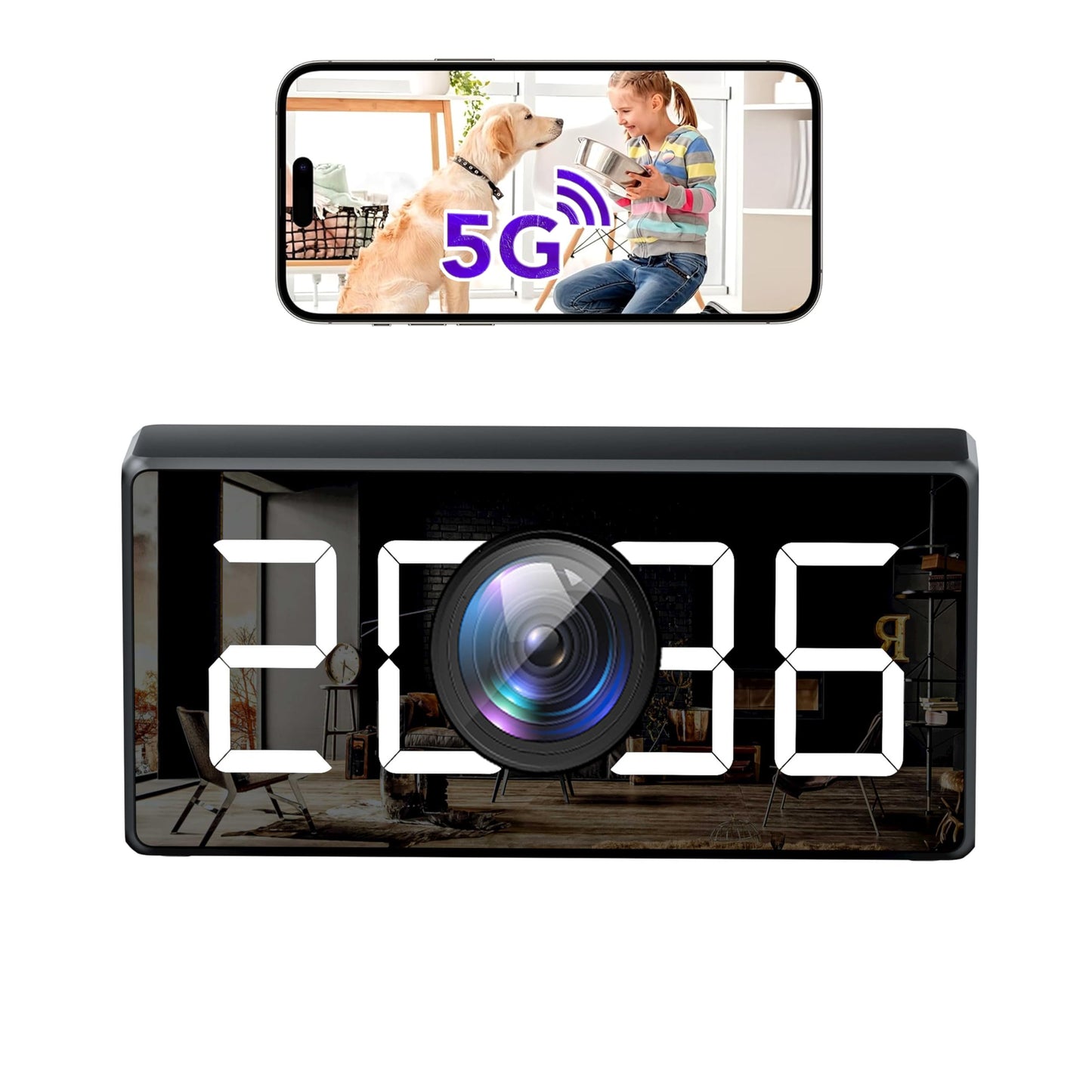 AFLCIO 5G Security Camera 4K WiFi Mini Camera with Motion Detection Night Vision 2025 Version
