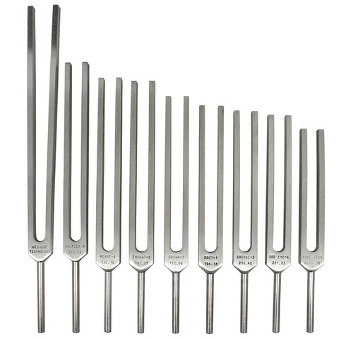 Chakra Tuning Forks Set of 9 Standard