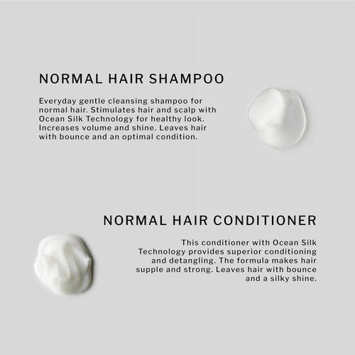 SACHAJUAN Normal Hair Shampoo and Conditioner Set | Ocean Silk Technology for Everyday Cleansing, Volume & Shine | Lightweight Hydration & Detangling | Vegan & Paraben-Free | Pack of 2 (8.4 oz)