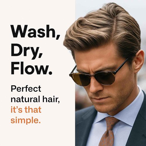 Modern Mammals Men's Shampoo Alternative I Sulfate Free CoWash I Enhances Natural Hair Volume I Lather Free, Cleansing, Hydrating, Replaces Conditioner, 2 in 1, I Barber Recommended (32oz)