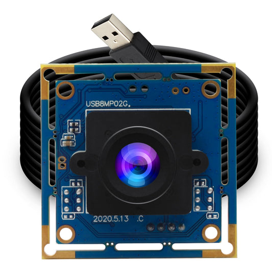 8MP USB Camera Module IMX179 3264x2448P HD Small UVC Webcam with M12 3.6mm Lens - Manual Focus Plug & Play for Lightburn 3D Printer Raspberry Pi PC Mac Linux - Industrial/Machine Vision