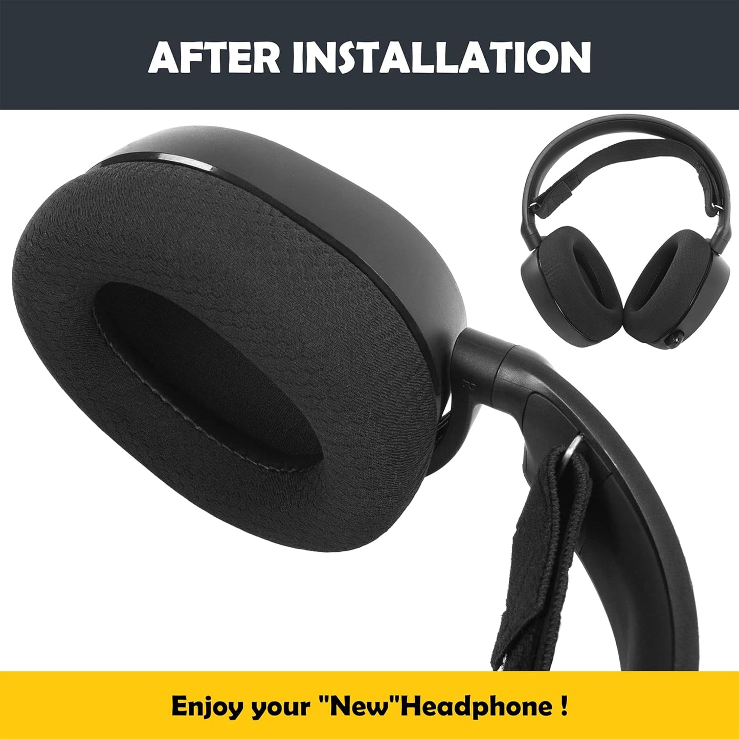 Arctis 5 Earpads Replacement Cushion for Arctis 1,Arctis 3,Arctis 5,Arctis 7,Arctis 9 Gaming Headsets Ear Covers with Durable Fabric