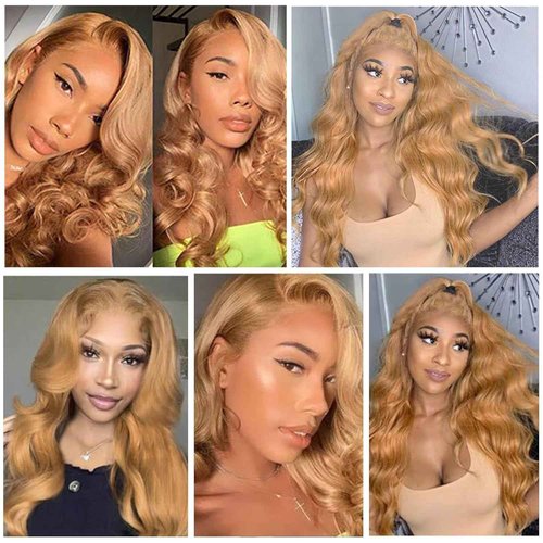 Habiliana Bundles Human Hair 24 26 28 Inch Body Wave Brown 27 Human Hair Bundles 11A Unprocessed Brazilian Virgin Quick Weave Hair Extensions for Black Women