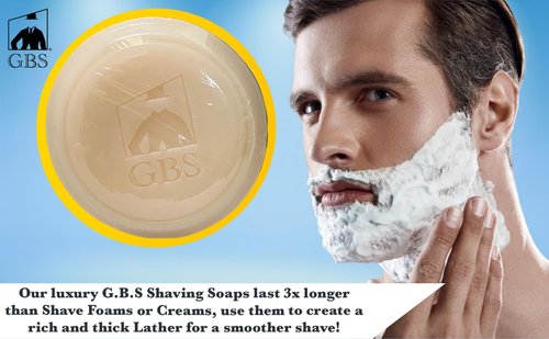 G.B.S Men’s Complete Shaving Set, Brush Razor Holder, Beard Oil Beard Balm, Shaving Soap, Aftershave Pure Badger Shave Brush and Manual Razor with Horn Handle