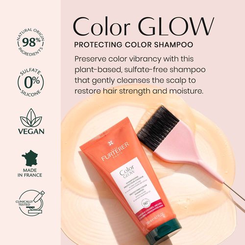 René Furterer Color Glow Protecting Color Shampoo - Amino Acids & Lemon Essential Oil 16.9 fl oz.