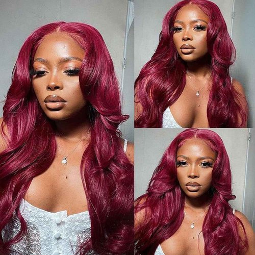 QUEEN VIRGIN REMY QVR 13x4 Lace Front Wigs Human Hair Body Wave 150% Density Natural Wavy Frontal Wigs for Black Women 100% Human Hair Pre Plucked with Baby Hair