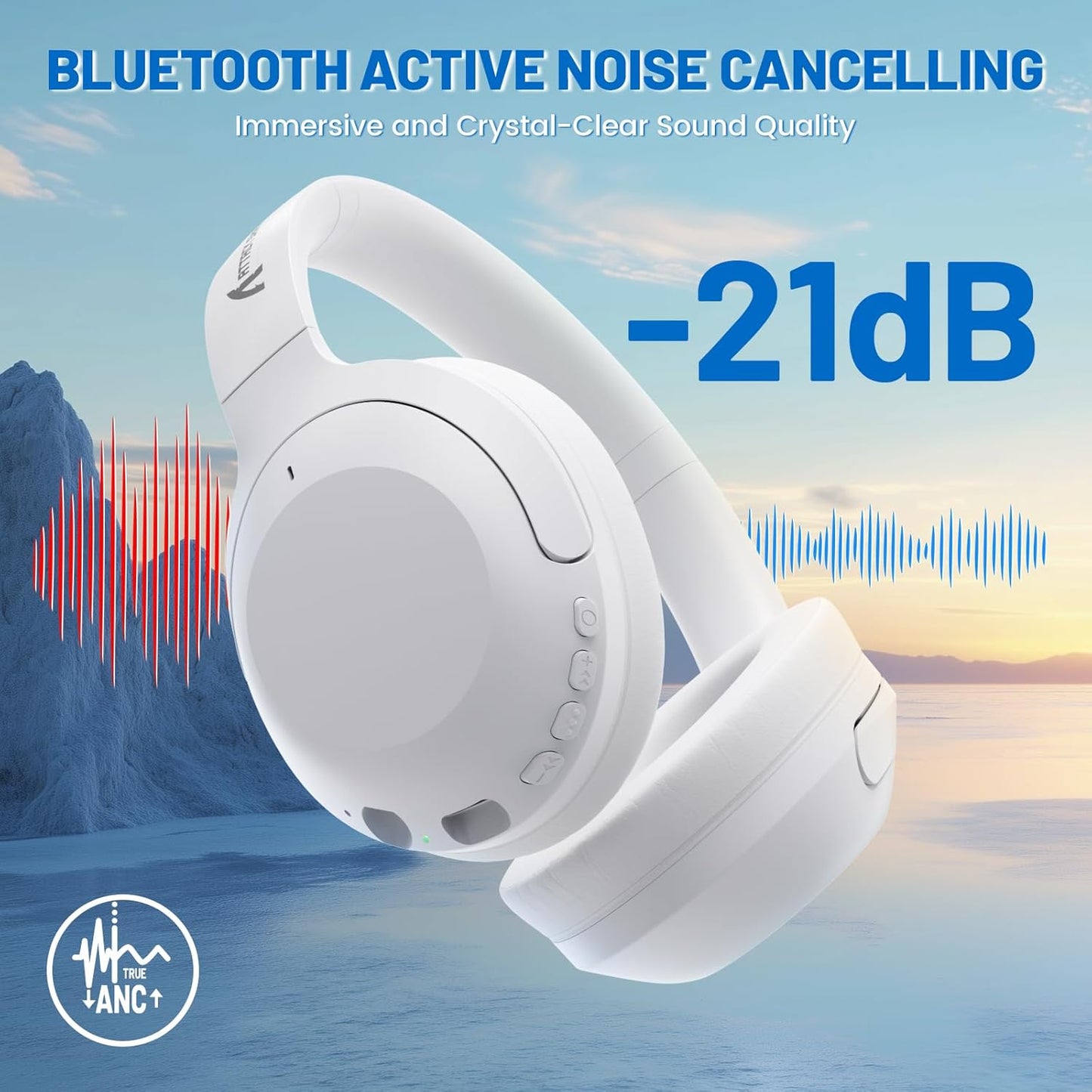 Attack Shark G300 Headset and M96 Wireless Gaming Keyboard,Knob Control BT/2.4G Wireless Keyboard,RGB LED Backlit with Display Screen,PBT Keycap,2000mAh,94-Key Layout for Win/Mac-White and Blueberry