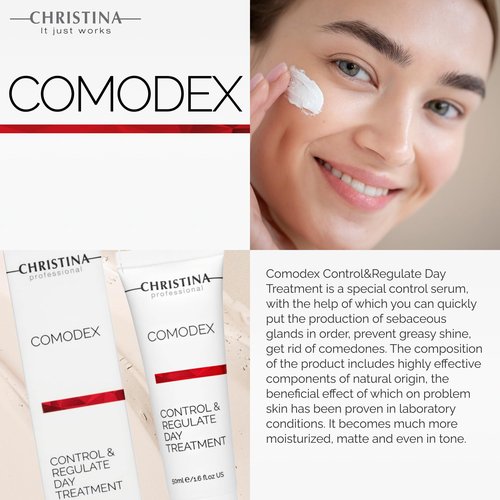 -CHRISTINA- Comodex - Control & Regulate Day Treatment Serum for Oily and Combination Skin 50ml