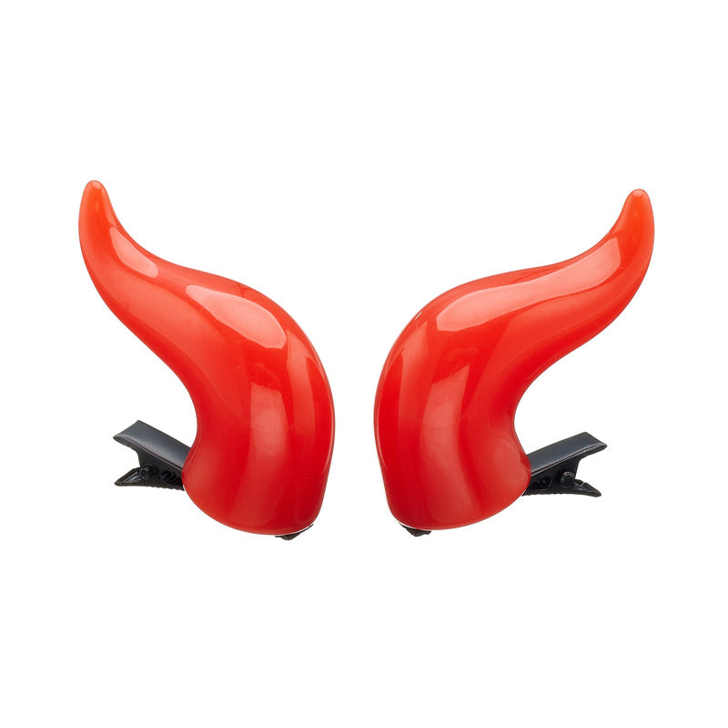 Demon Horn Elf Hair Clip - Cute Antler Design