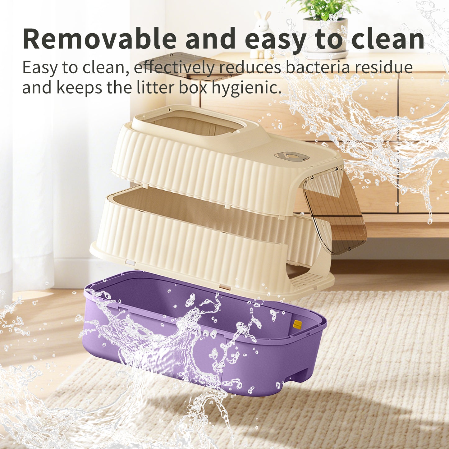 Cruiser Litter Box - Self Pickup Pet Furniture for Cats and Small Animals