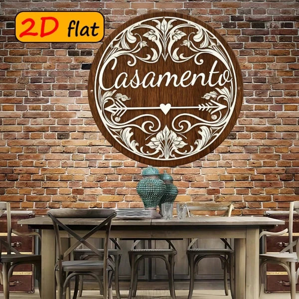 Metal Tin Wall Decoration - 20 cm x 20 cm