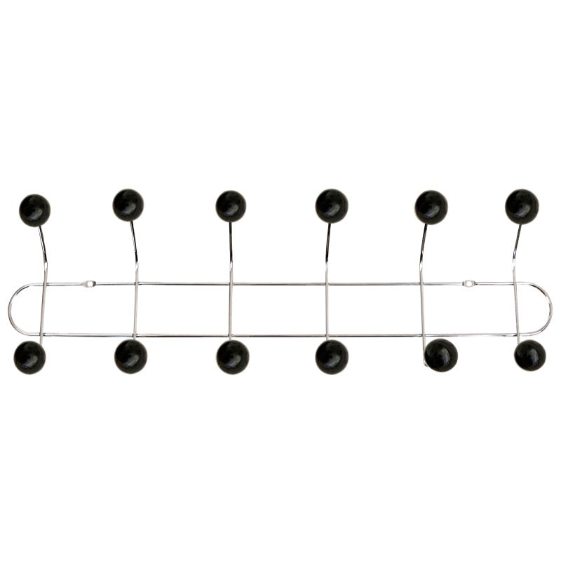 Nordic-Style Wall-Mounted Metal Coat Hook Rack - No-Drill, Modern Home Storage