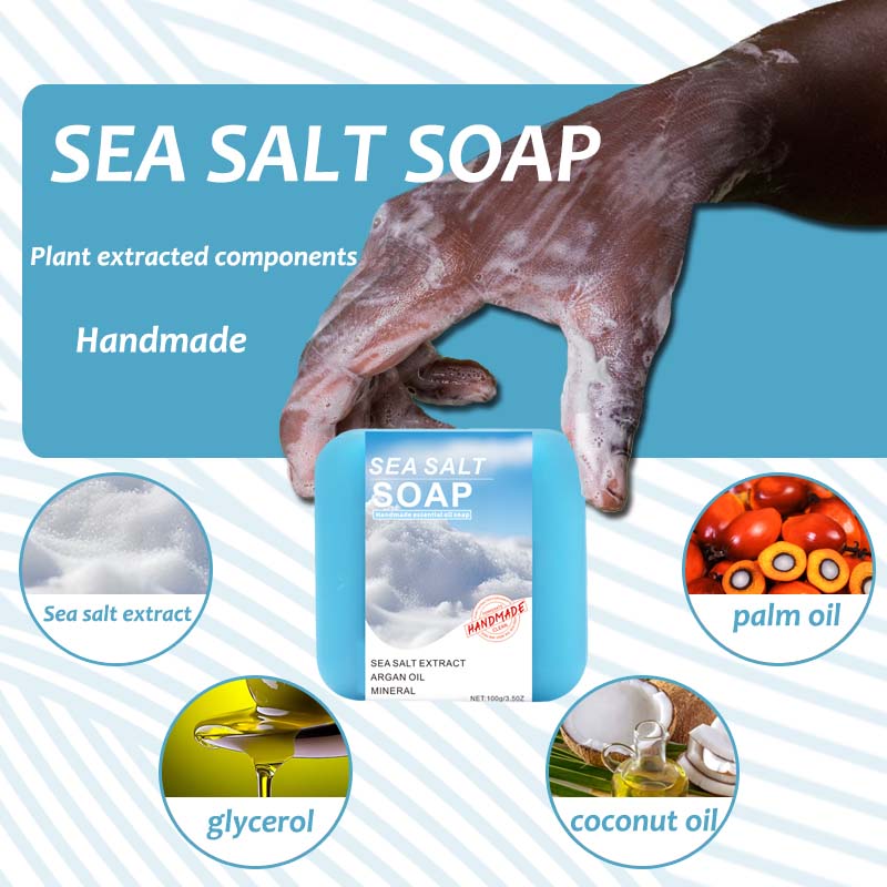 Sea Salt Essential Oil Soap 100g Natural Body Care Bar