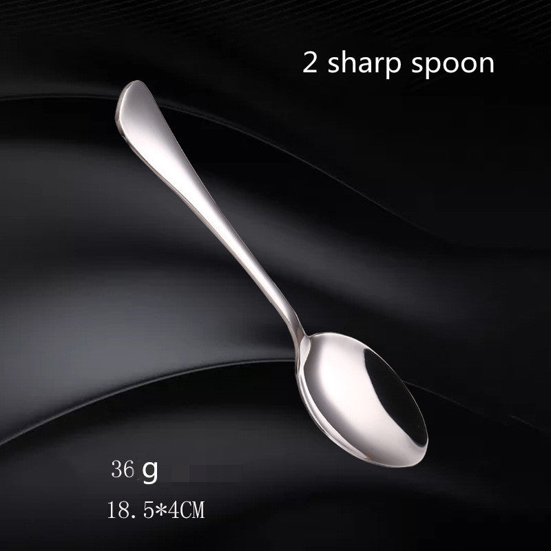 Stainless Steel Cutlery Set with Fork and Spoon - Western Style Kitchen Utensils