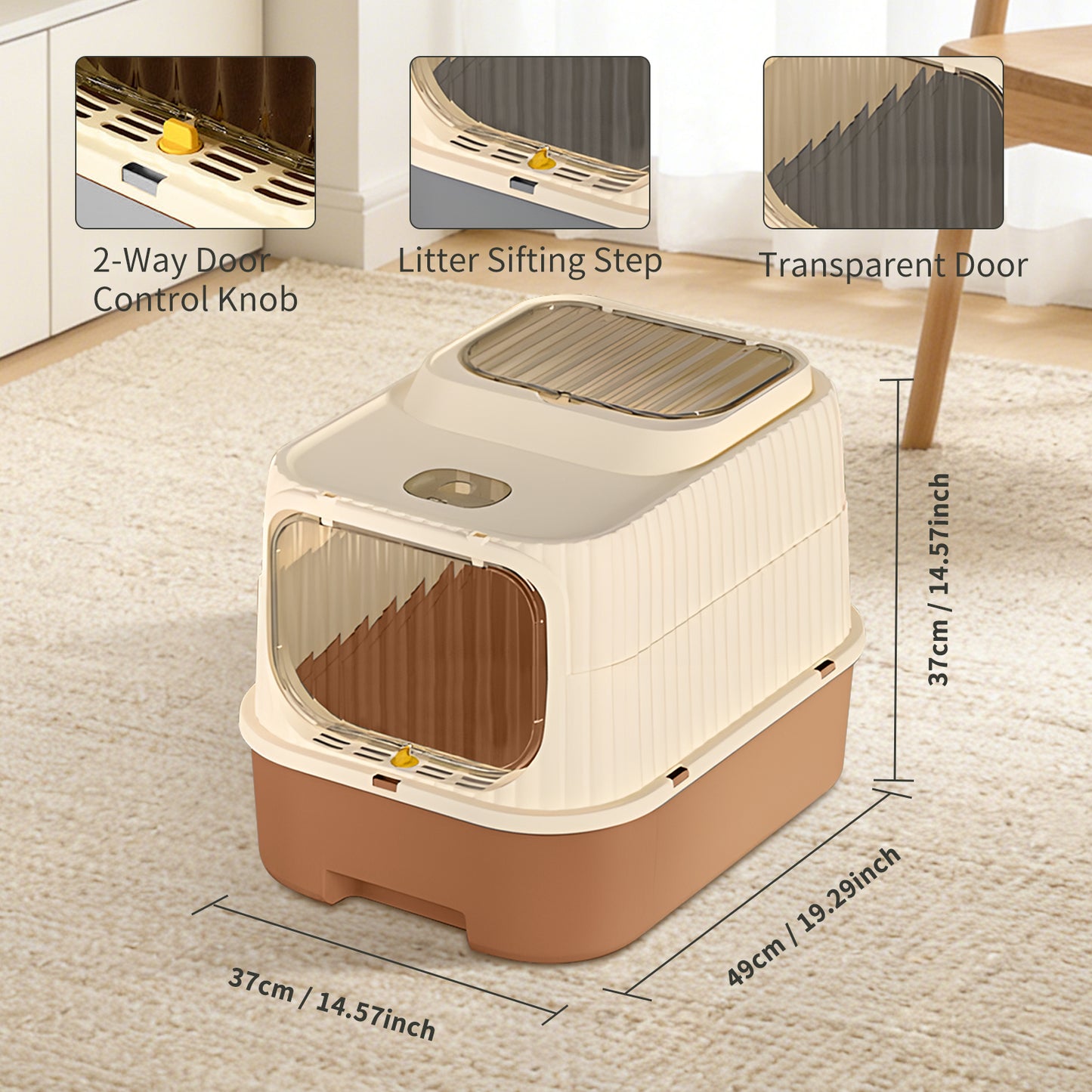 Cruiser Litter Box - Self Pickup Pet Furniture for Cats and Small Animals
