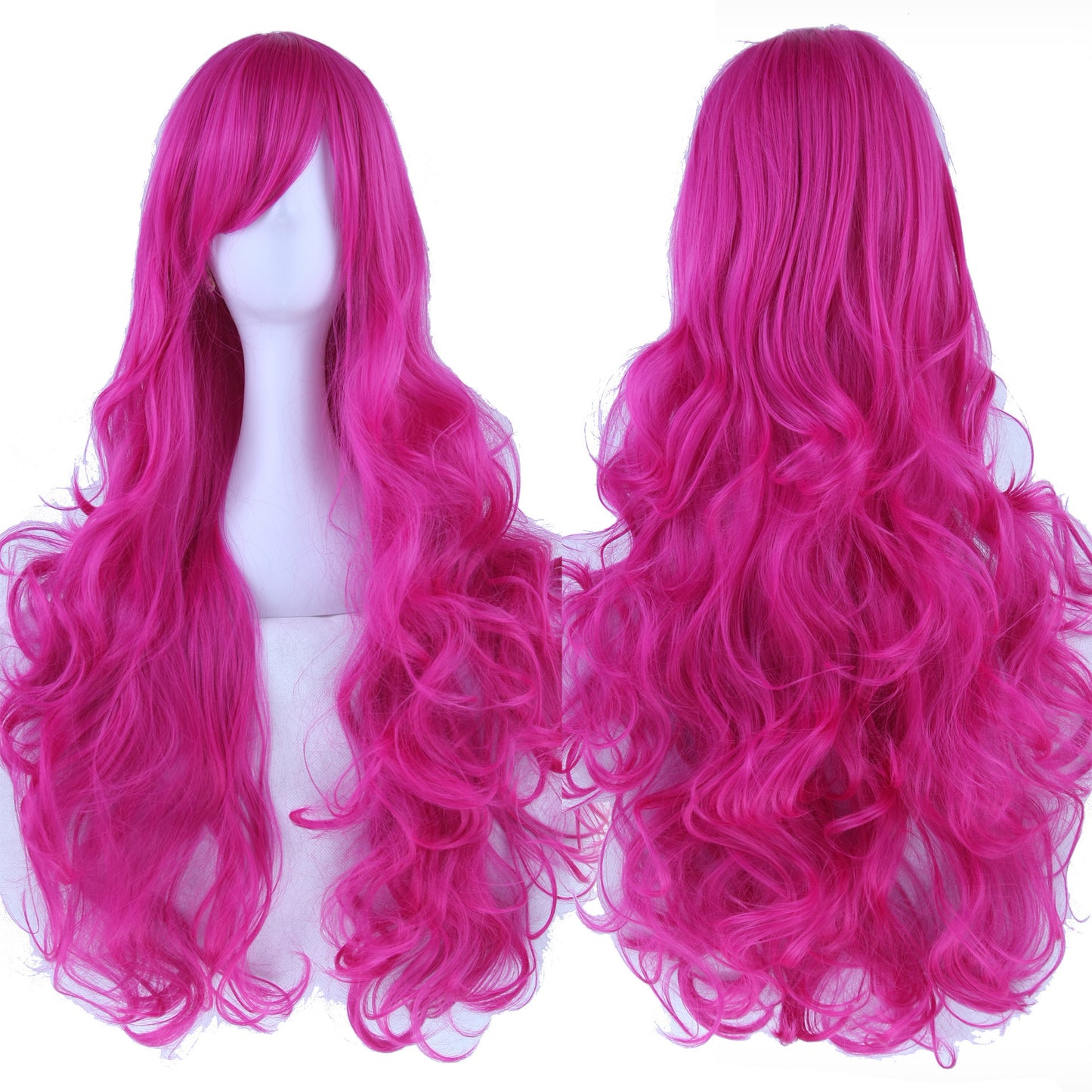 Colorful Cosplay Wig with High-Temperature Fiber, Long Curly Style