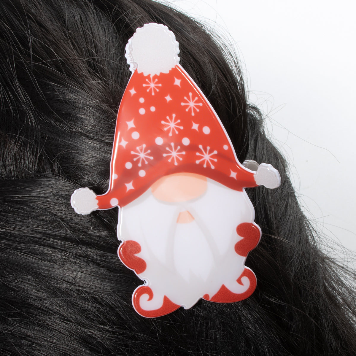 Santa Themed Hair Clips - Women's Festive Styles