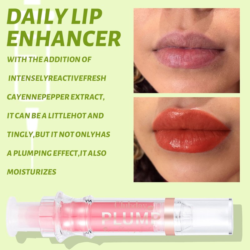 Moisturizing Lip Gloss Water Light Full Lips Syringe - Nourishing Makeup