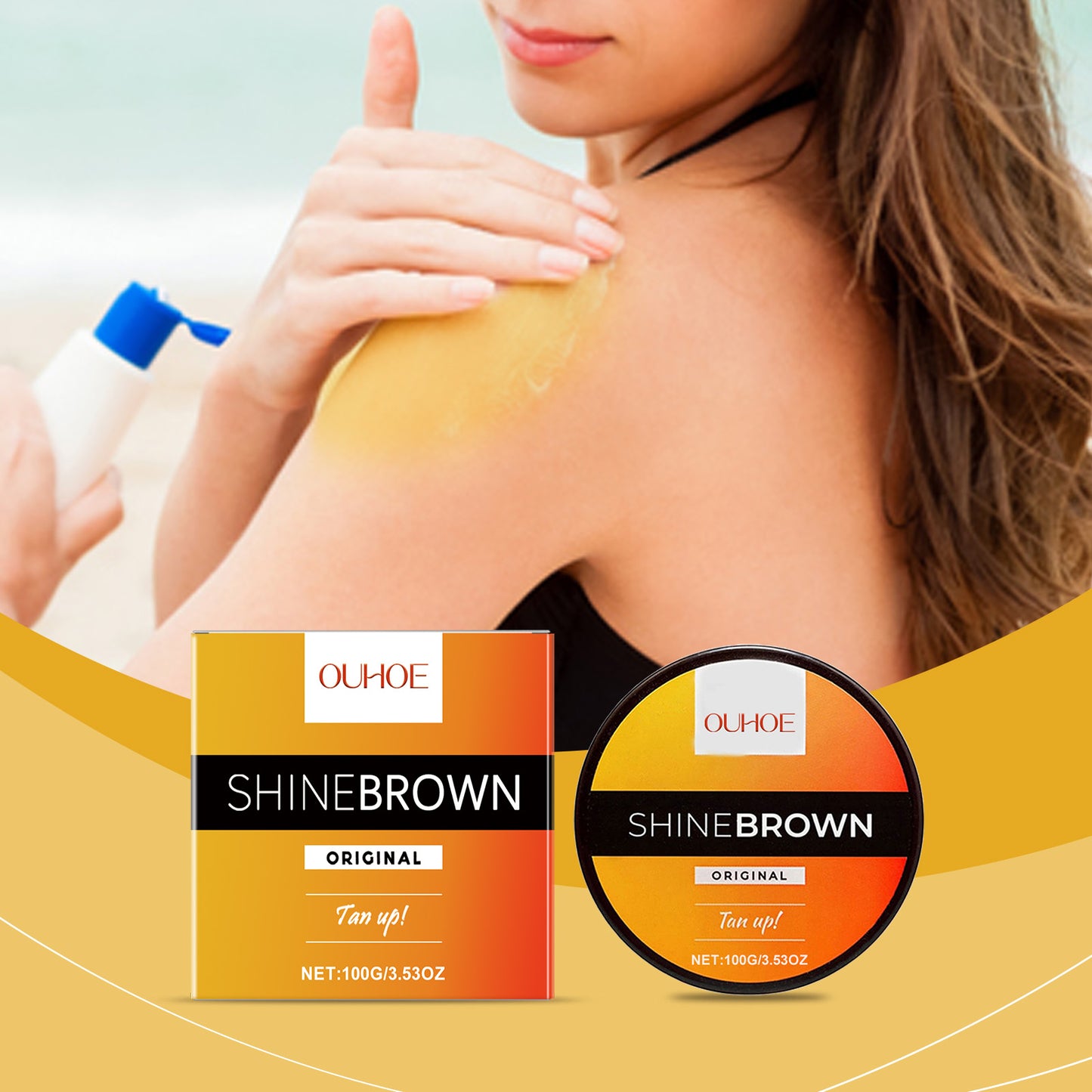 Tanning Cream for Skin Care - 100g Body Tan Lotion for All Skin Types