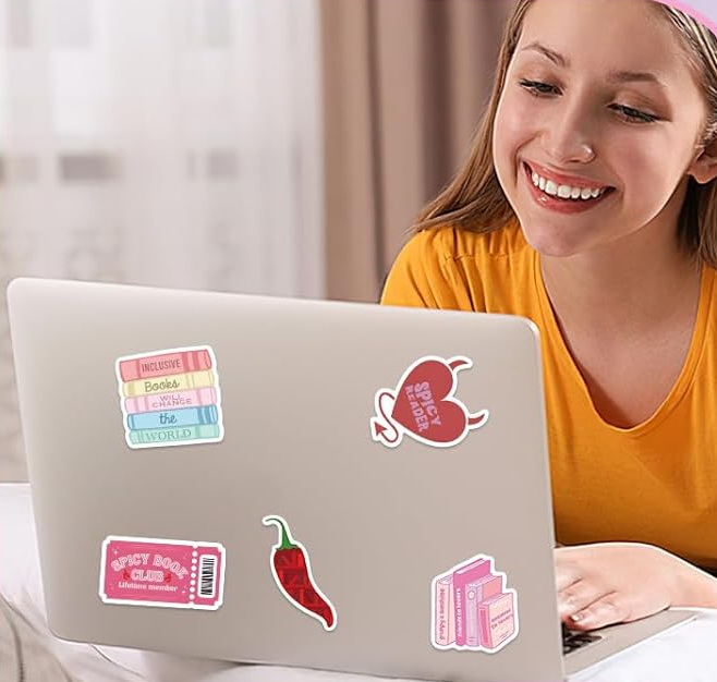 100 Pcs Aesthetic Book Stickers Set for Kindle & Scrapbooking
