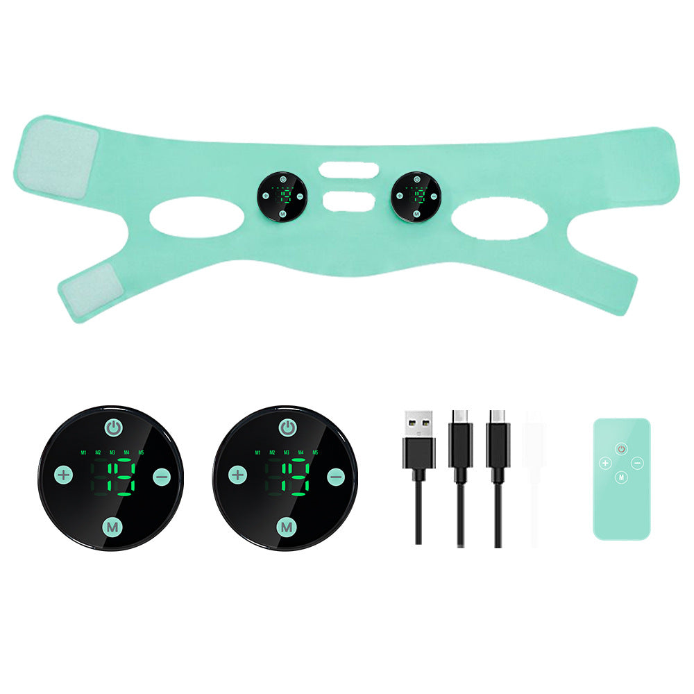 EMS Micro Current Face Massager Bandage - Low Frequency Pulse Beauty Instrument