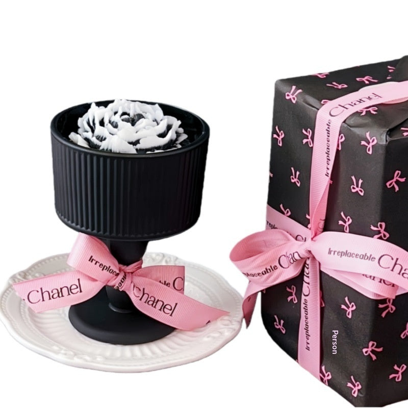French Camellia Scented Candle Gift Set - Aromatherapy Home Fragrance