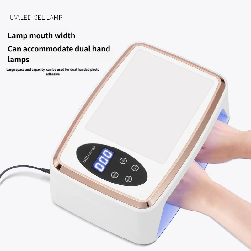 White UV LED Nail Dryer for Gel Polish Curing - Salon & Home Use