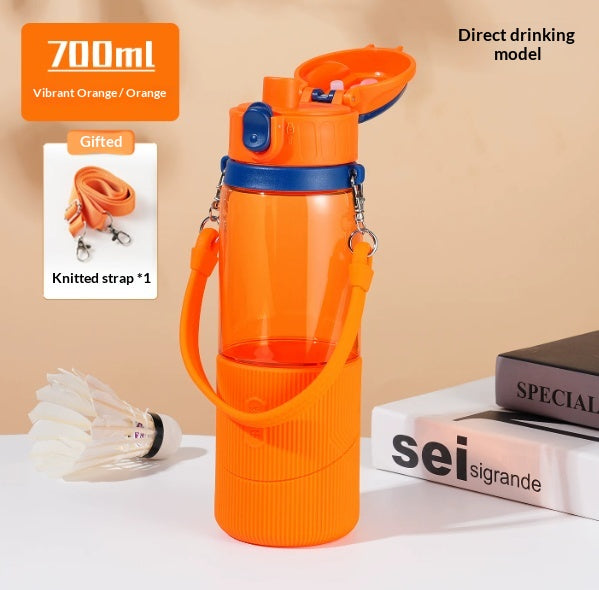 High Temperature Resistant Tritan Sports Water Bottle with Spout, 500ml & 700ml