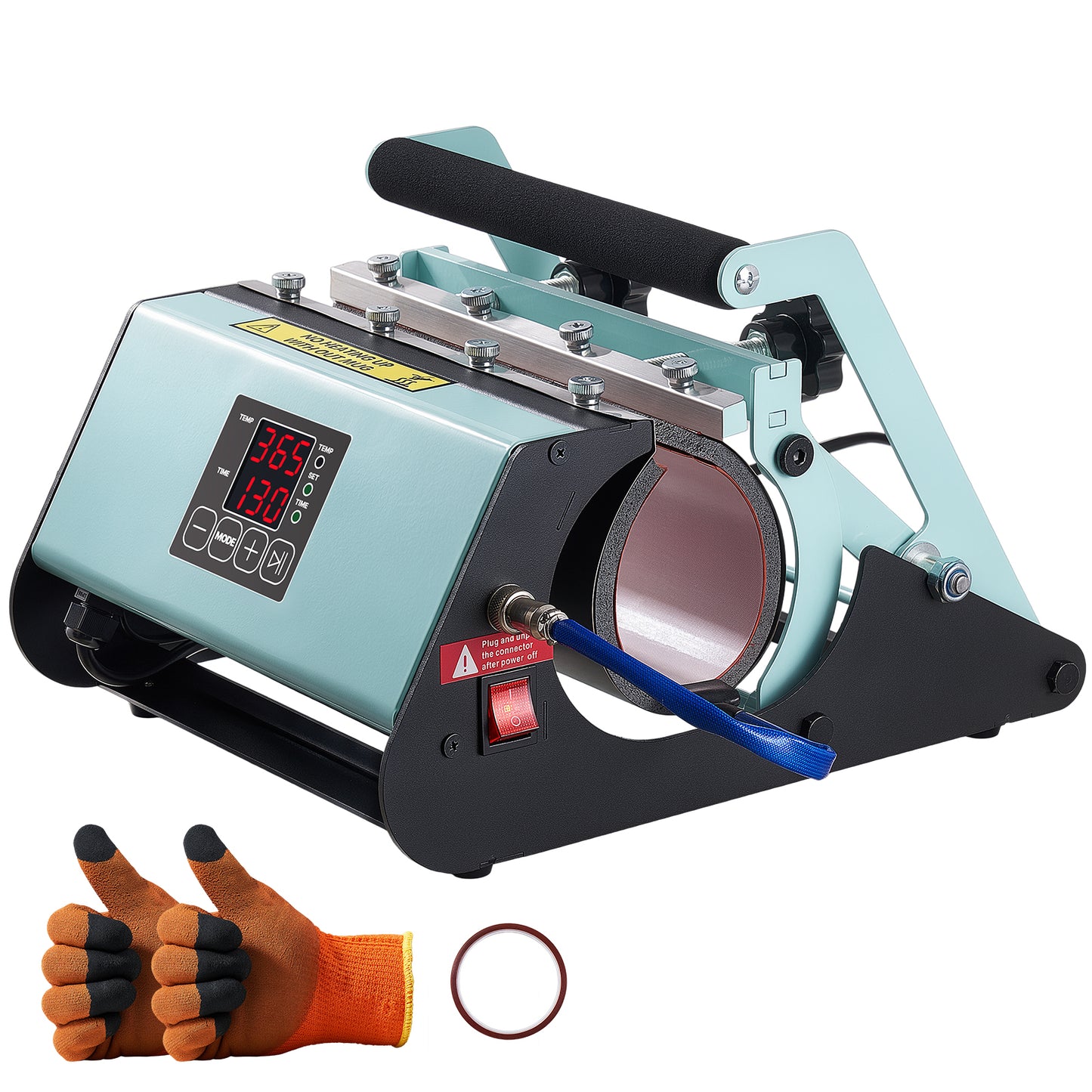 Heat Press Machine for Tumblers & Mugs, 11-30 Oz, Fast Heating, Easy Settings