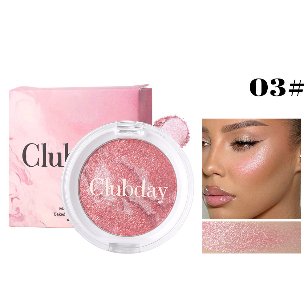 Marble Pattern All-in-One Face Palette - Highlighter, Blush & Bronzer