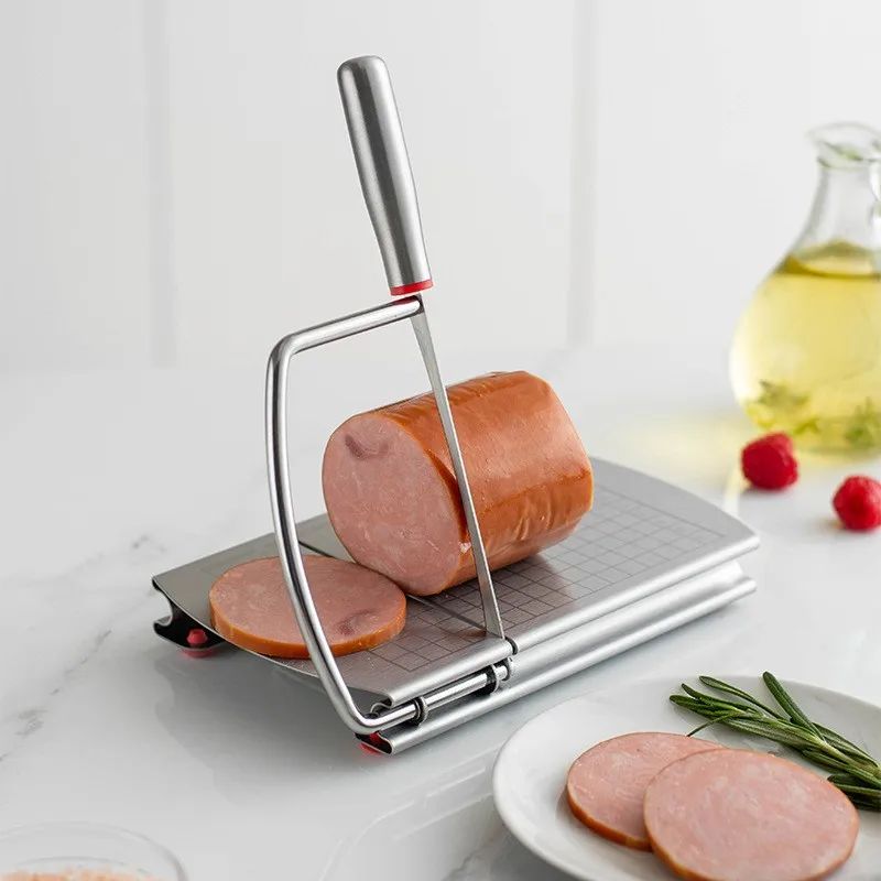 Multifunctional Kitchen Slicer with Stainless Steel Cutting Board & Silicone Suction Base
