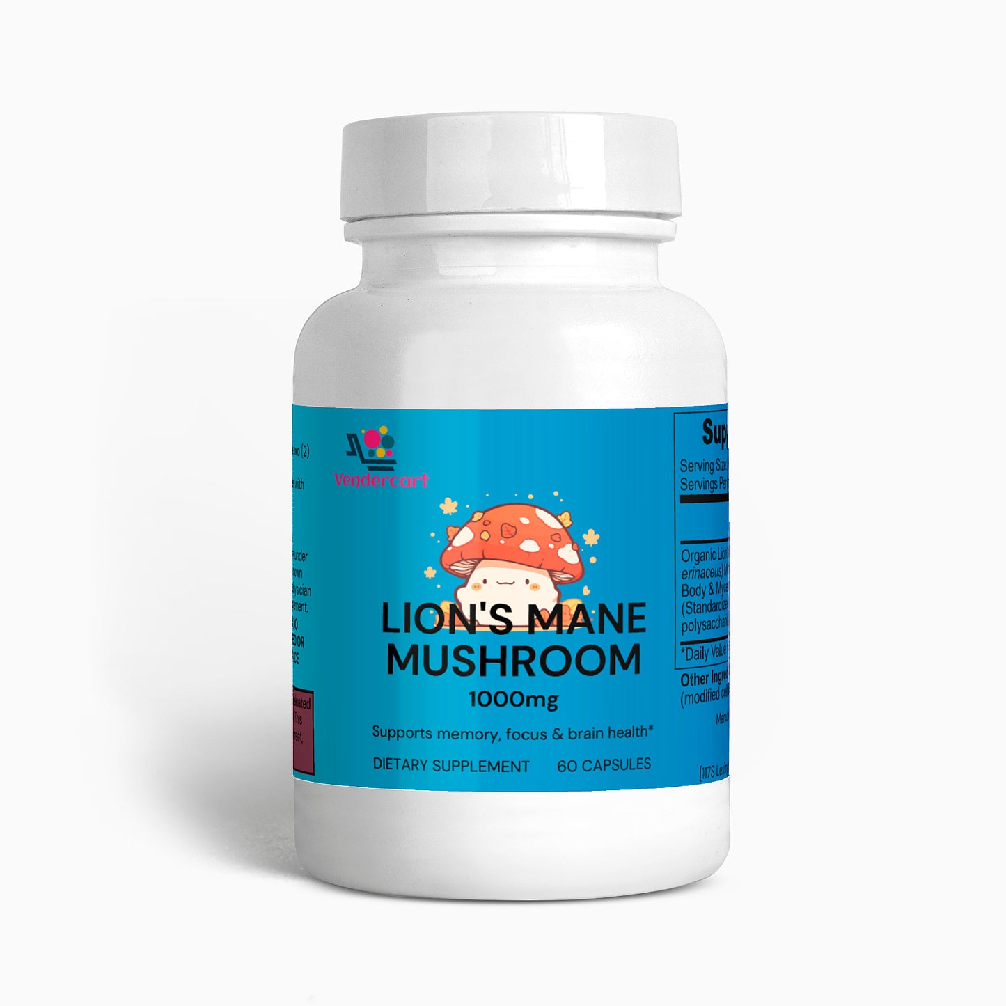 Lion's Mane Mushroom Supplement for Cognitive Focus and Energy Support