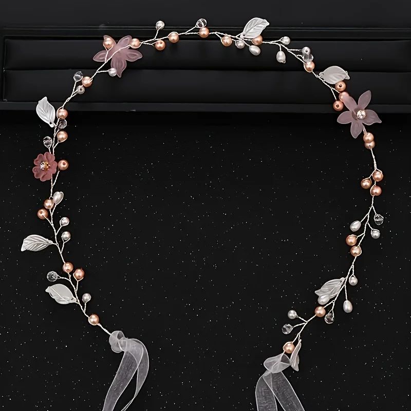 Crystal Leaf Rhinestone Hair Vine Headband