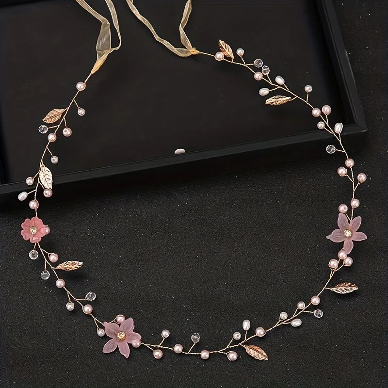 Crystal Leaf Rhinestone Hair Vine Headband