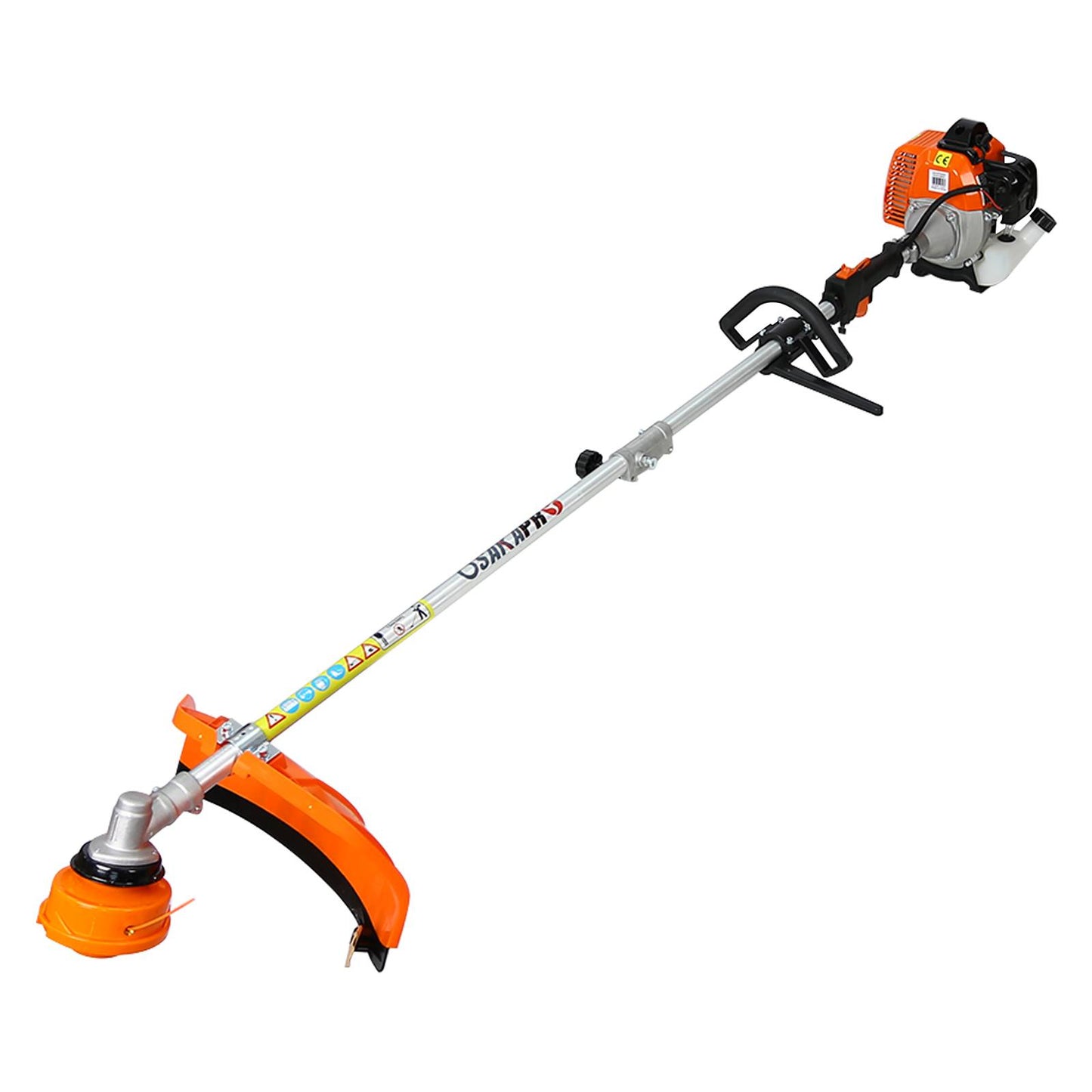 4-in-1 Gas Powered Multi-Functional Trimming Tool with Pole Saw, Hedge Trimmer & Brush Cutter