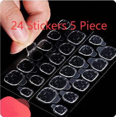Ultra-Thin Jelly Nail Stickers - Super Sticky Fake Nail Decals for Manicure