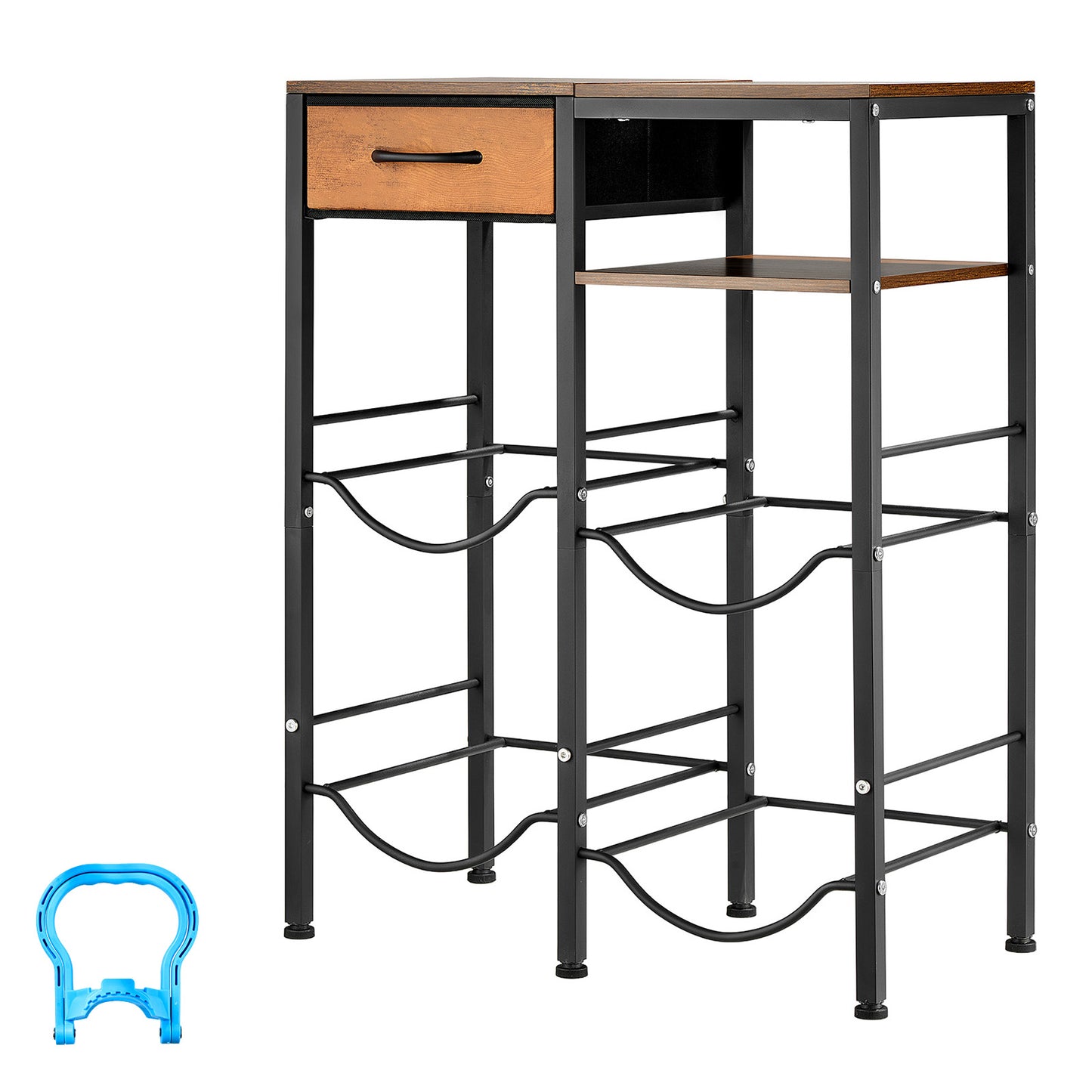 Heavy Duty Water Jug Holder Rack for 3 and 5 Gallon Bottles - 4 Tiers Storage Organizer