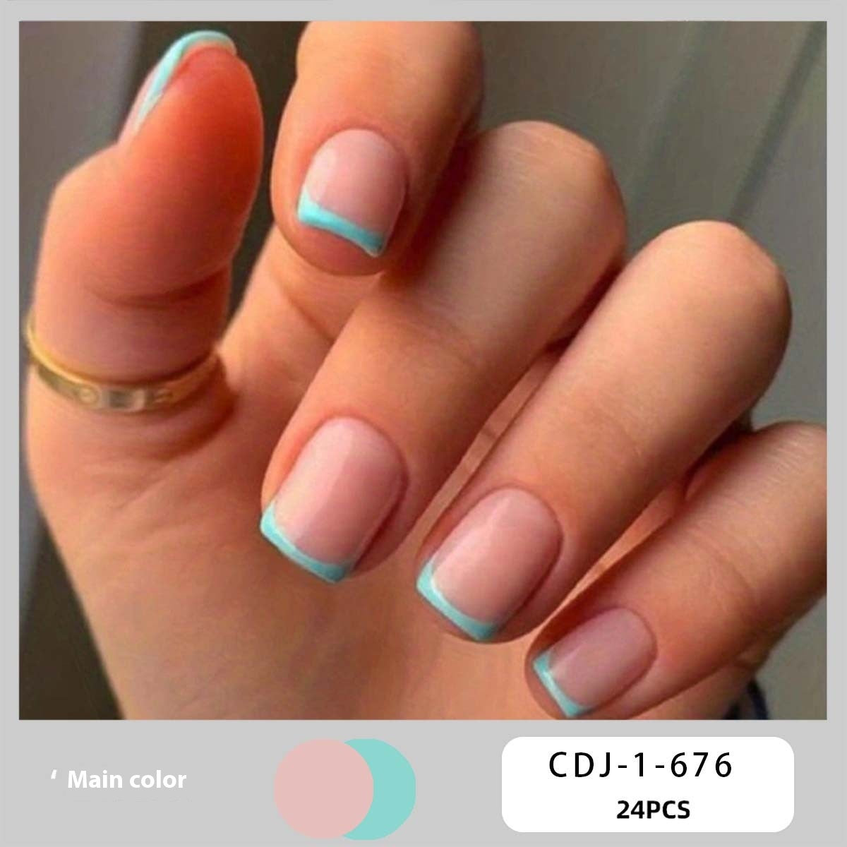 European, American & French Style Fake Nail Patch Set for Nail Art