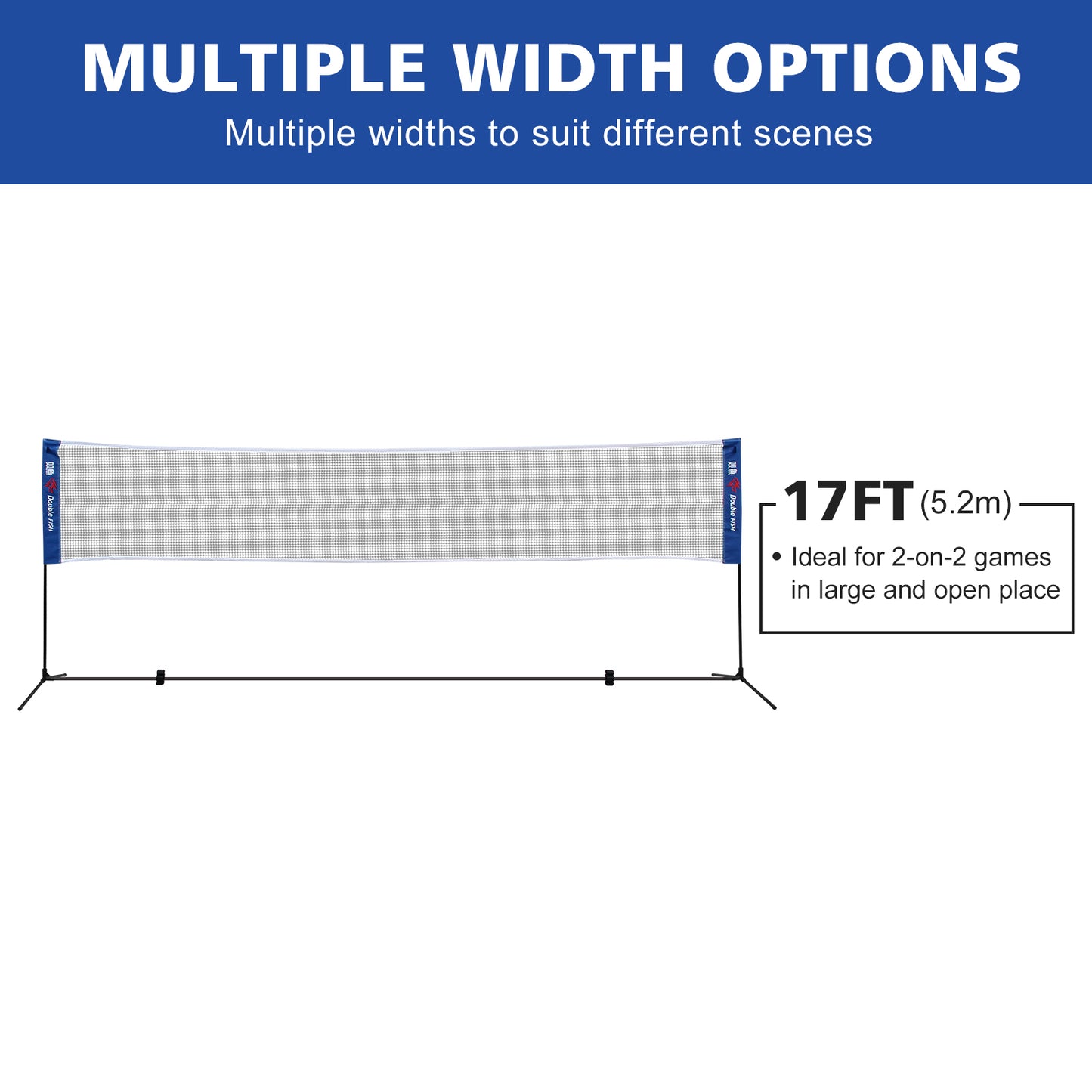 Portable Badminton Net - Foldable, Standard Size for Indoor & Outdoor Sports