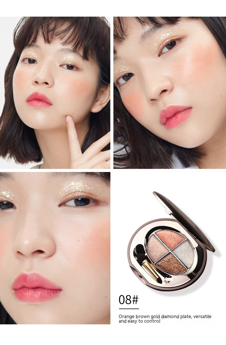 Colorful Eyeshadow Palette with Shimmering Powder Waterproof Glitter - 8.5g
