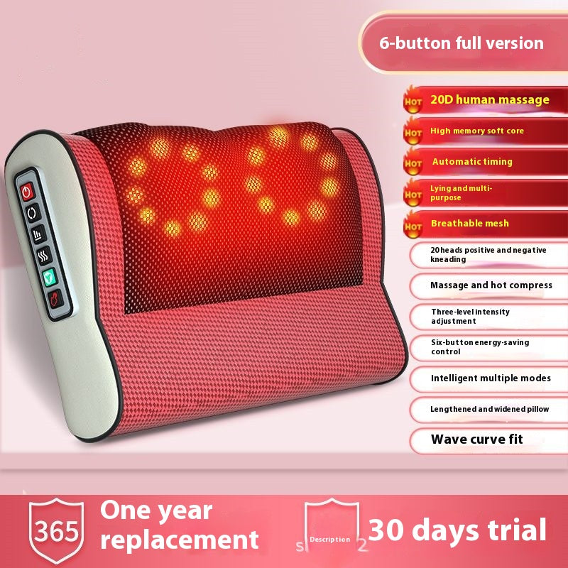 Intelligent Heating Waist Massager - 3 Gear PU Leather