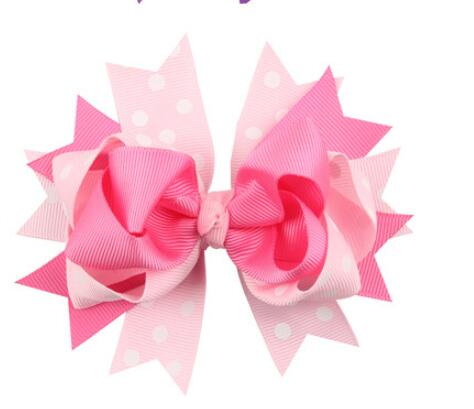 Children's Dot Bow Hair Clip - Colorful Kids Hair Accessory for Girls