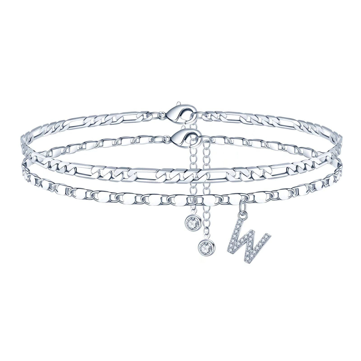 Simple Fashion Bead Double-circle Anklet